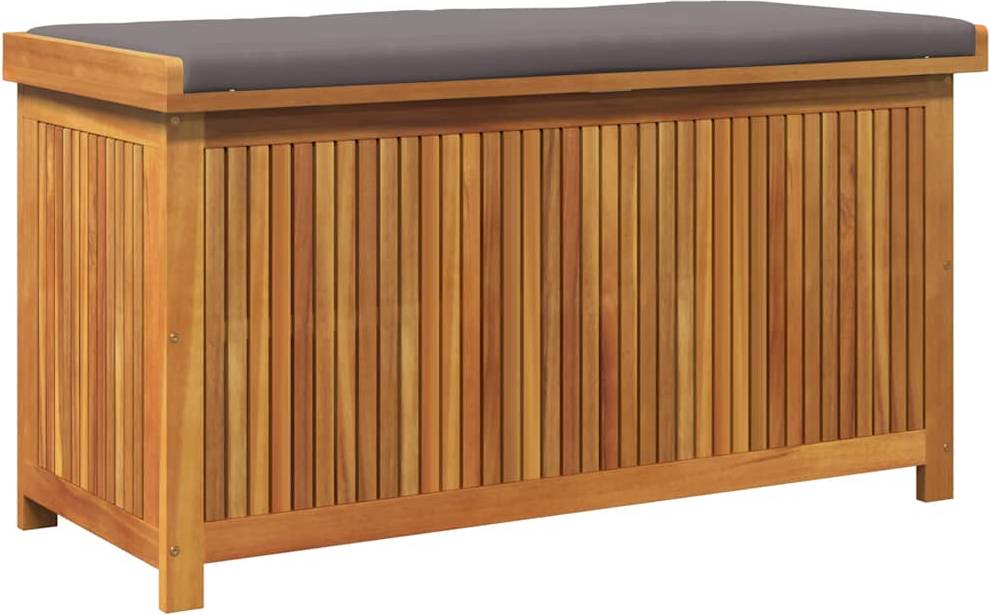 vidaXL Udendørs Hyndeboks 113x50x60,5 cm Massivt Akacietræ